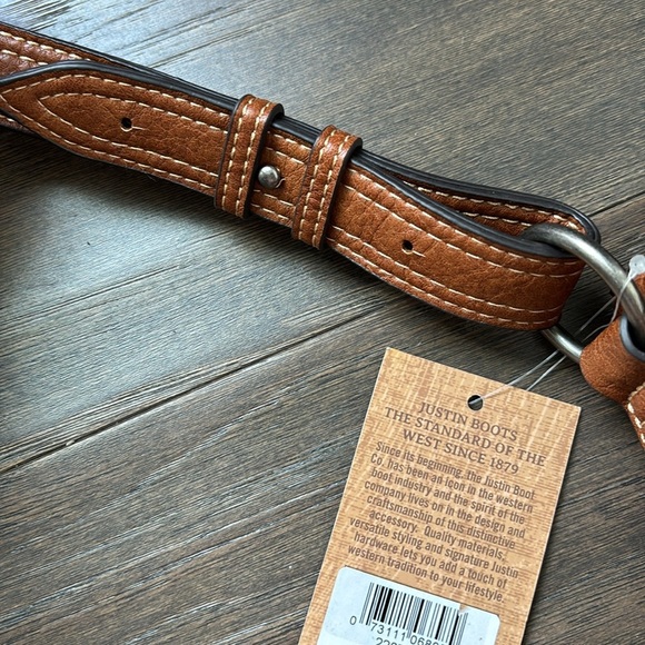 Justin Whip Stitch Saddle/Crossbody Bag,Vegan Leather,Fringe Tassles,Lace,concho - Picture 13 of 15